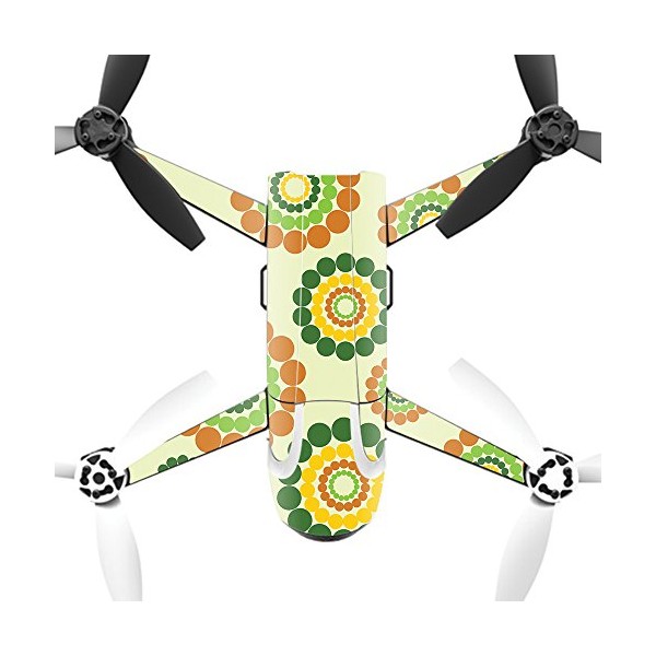 MightySkins Skin Compatible with Parrot Bebop 2 - Hippie Flowers