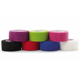 Medline Self-Adherent Cohesive Wrap Bandage, Latex-Free, 1" x 5 yd, Assorted Color, 30 Count