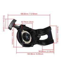 Manioiity A051001312 Recoil Starter Assembly Compatible with Echo Trimmer SRM-225 PAS-225 PE-225 PPF-225 GT-225L SHC-225 SHC-225S SRM-225U Recoil Starter Pull Start Assembly Replaces A051001311