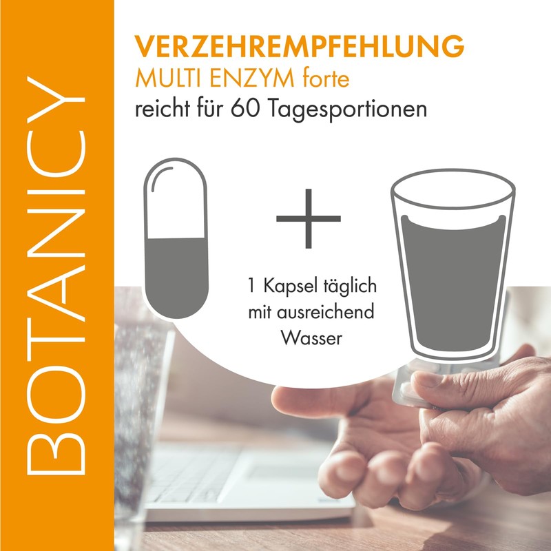 Multi Enzyme Digestive Enzymes for a Better Vedauung Forte with