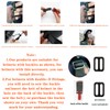 RMISODO 4 Pieces Motorcycle Helmet Buckles Clip Plastic Motor Bike
