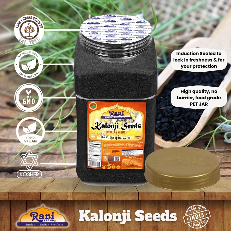 Rani Kalonji (Black Seed, Nigella Sativa, Black Cumin) Seeds 80oz