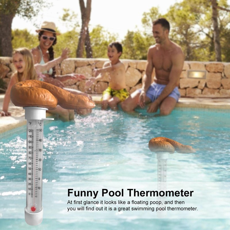 Funny Floating Swimming Pool Thermometer for Pools and Spas and