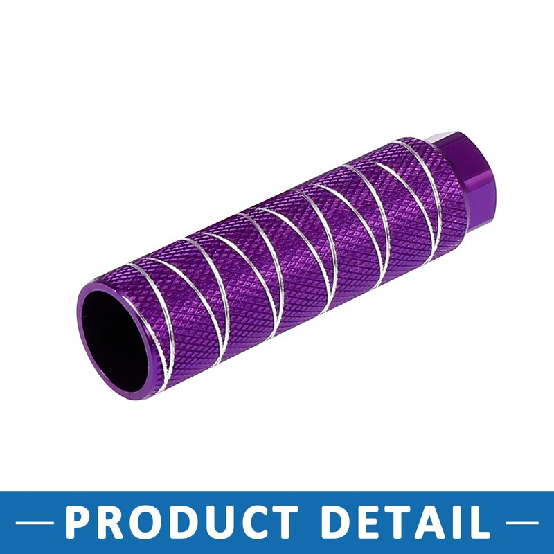 A ABSOPRO Rear Foot Pegs Footrests Purple for BMX MTB