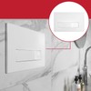 SPARES2GO Luxury Concealed Toilet Cistern Flush Plate Kit for Wall