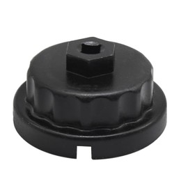 Oil Filter Wrench for Toyota,Lexus,RAV4,Camry,Tundra,Highlander,Sienna and More-Cup Style Oil Filter Cap Removal Socket Tool for 2.5-5.7L Engine with 64.5mm Cartridge Style Oil Filter Housing