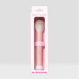 Beauty Creations - Brocha Doble para Rubor Líquido - Cerdas Sintéticas Suaves para Aplicar y Difuminar Maquillaje