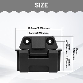 Omoojee Replacement Hinges Compatible with Igloo BMX 25/52/72 Qt Coolers, 2 Pack Cooler Lid Hinge Kit with Screws Replacement Parts