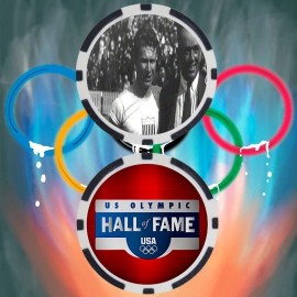 Olympics Charley Paddock Track & Field Olympian Collectible Poker Chip Button