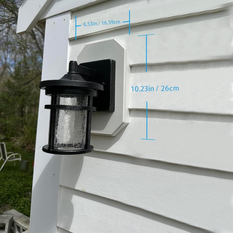 Siding Mounting Block, 8141DBL Siding Mounting Kit with Built-in Electrical