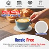 MT Products White Thin Paper Coasters 3.25" - Scalloped Edge