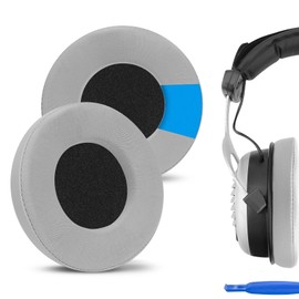 Geekria Sport Replacement Ear Pads for Beyerdynamic DT990 DT880 DT860 DT797 DT790 DT770 DT440 RSX700 MMX300 HS800 HS400 HS200 T90 T70 T5P Headphones Headset Ear Pads (Grey)