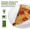 Stock Your Home 9-Inch Paper Plates Uncoated, Everyday Disposable Plates
