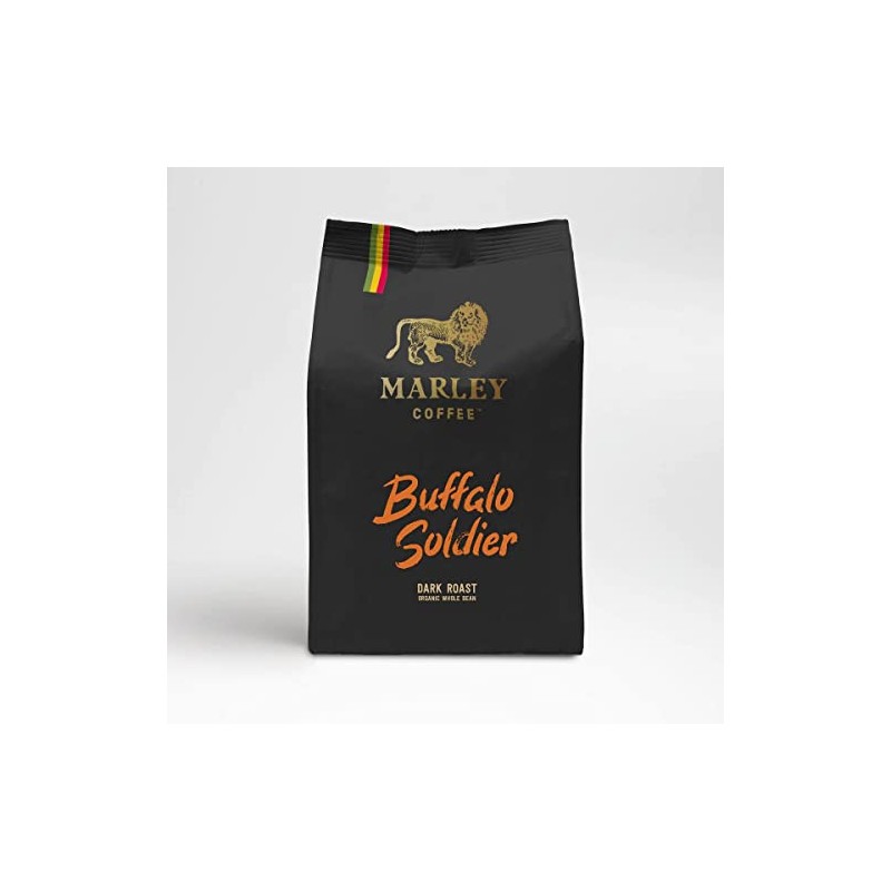 6 Pack of Marley Coffee Buffalo Soldier Dark Roast 227