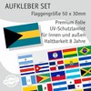 beihaasnatuerlich Panamericana Country Flag Sticker Set - 30 Stickers Country