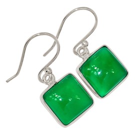 Green Onyx 925 Sterling Silver Earrings Jewelry ALLE-18612