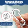 flintronic Pack of 6 Carabiner Key Chains, Metal Carabiner Keyring,