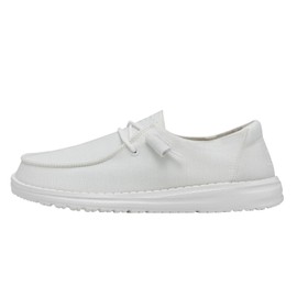 Hey Dude Wendy Slub Canvas White, Women 22 MX