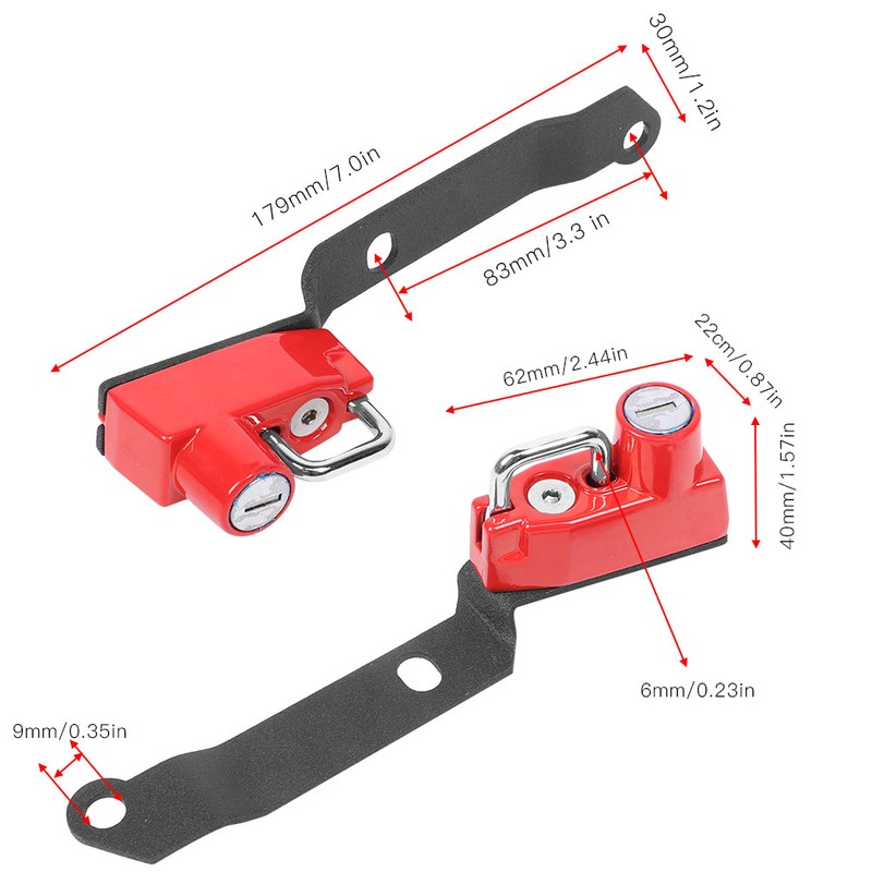 Aluminium Alloy Anti Theft Security Helmet Lock Fits for Yamaha