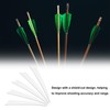 PATIKIL Arrows Vanes 4 Inch, 25 Pack Left Wing Arrow