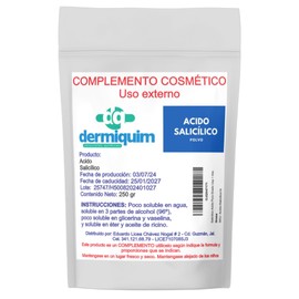 Acido Salicilico I Complemento Cosmetico De Uso Externo I En Bolsa Resellable I 100 Gramos