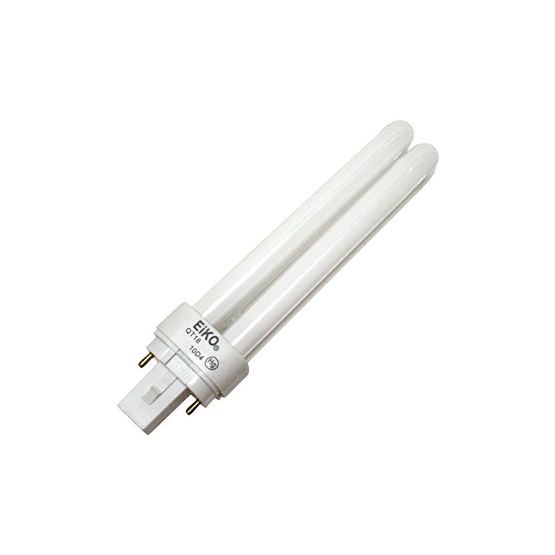 Eiko QT18/50 18W Quad-Tube 5000K G24D2 Base Fluorescent Halogen Bulbs