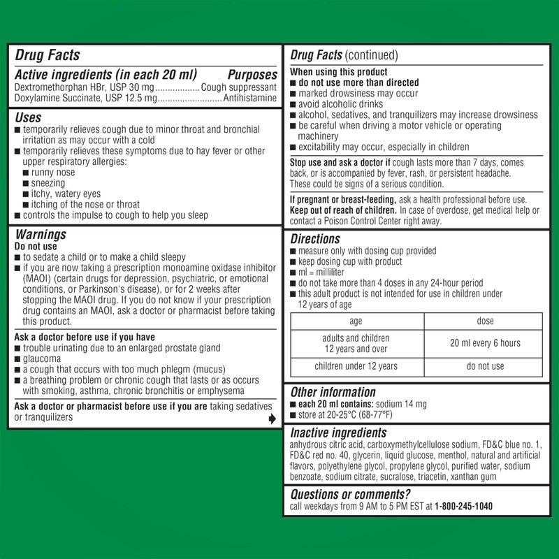 Robitussin Maximum Strength Nighttime Cough DM 4 Fl Oz