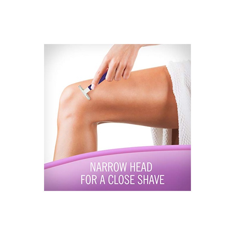 Skintimate Maquinilla de afeitar desechable de doble hoja para mujer,