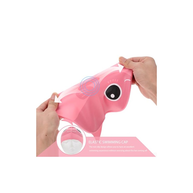 Gorro Natación Infantil Gorra Baño Resistente Agua Protección Diseño Caricatura