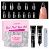 Misssix Medium Almond Gel Nail Kit, 432Pcs Pre Etched Nail