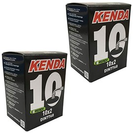 Kenda Inner Tubes 10 Inch x 1.75-2.1 Schrader 45 Degree Valve (Pack of 2)