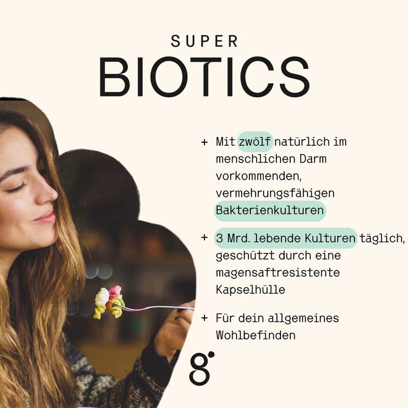 grenzenlos® Super Biotics with Probiotics & Prebiotics for a Healthy