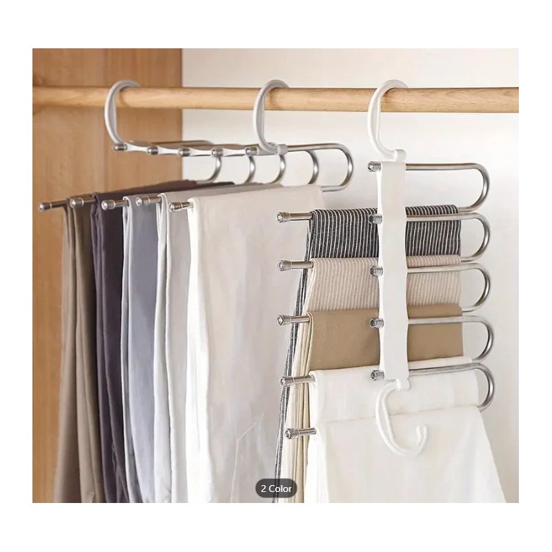 Magic Pants Hangers Space Saving 5 Layers Pants Hangers Space