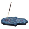 Nemesis Now Hamsa's Serenity Hand Incense Stick Burner, Blue, 12.5cm