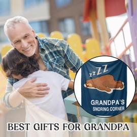 Grandpa Birthday Gifts, Gifts for Grandpa, Grandpas Gift from Grandkids, Funny Grandpas Gift for Birthday Christmas Fathers Day Ideas Grandfather Presents Super Soft Fleece Blanket 60"×50"