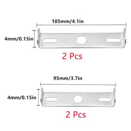 Pack of 4 Bracket for Ceiling Light, Accessory Pendant Light Holder, Ceiling Pendant Light Holder, for Replacement Accessories, Home Office Ceiling Light Lighting Lamp Holder (Silver)