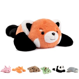 Niuniu Daddy 20" | 3.3 Pound Red Panda Weighted Stuffed Animals Plush Toy, Small Pillowfort Weighted Plush Animals for Kids Adults, Heavy Beads Body Stuffed Animal Pillow for Gift Birthday Christmas