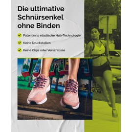 Caterpy - The Ultimate No Tie Laces - Green - 75 cm