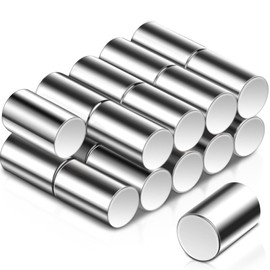 Pack of 20 Mini Disc Magnets, 6 x 10 mm Magnets Strong, Neodymium Power Magnet, Silver, Disc Magnet, Extra Strong Cylinder Magnets Magnets for Magnetic Board, Whiteboard, Fridge, Small Magnets