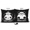 Lovely Panda Guess What Panda Butt Reversible Throw Pillow Covers,Home