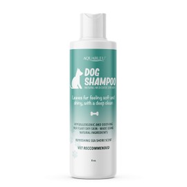 Aquableu’s Natural Dog Shampoo – Fresh, Clean Sea Shore Scent – Safe & Effective for Dogs with Dry Skin - Naturally Heals, Protects, Rejuvenates Skin & Coat – Eliminates Pet Odour, Itch Relief