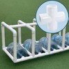 Bivethoi 4 Pack 4 Way Cross PVC Fitting 1/2", White