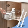 4 Pcs Glues Sliders for Cabinets Pull Out Cabinet Organizer