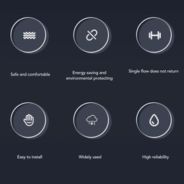 Condensate Drain Pipe Check Valve, Central AC Line Check Valve. Prevent Odour Backflow and One-Way Backflow, PC Material, DN25, 1.23