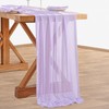 Light Purple Chiffon Table Runner 27x120 Inches Rustic Table Runners