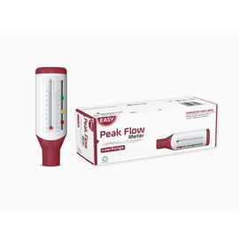  Easy Peak Flow Meter for Child to Monitor Lung Function, Expiratory Flow Meter, Low Range for Child Include Instructions and Blank Charts C Color Coded Indicators