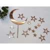 Juego de 15 decoraciones de acrílico para tartas de luna