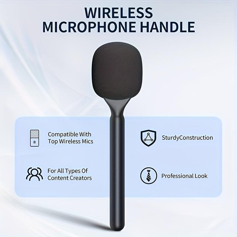 Portable Handheld Microphone Holder, Durable ABS Wireless Microphone Holder, Microphone
