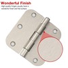 18 Pack Nickel Door Hinges Brushed Nickel 3 1/2 Interior