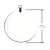10 dijes de acero inoxidable con estampado en blanco para